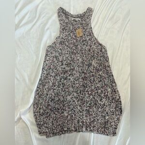 507 NWT American Eagle Outfitters Multicolor Knit Tank Sweater Medium